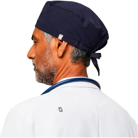 Unisex Scrub Cap Lightweight Breathable No Slip Adjustable Surgical Hat - Picture 6 of 7